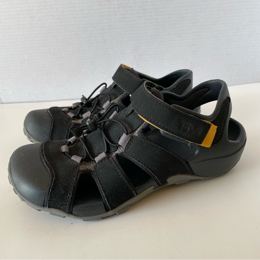 Teva Black Flintwood Fisherman Sandals Size 8 - Picture 2 of 10